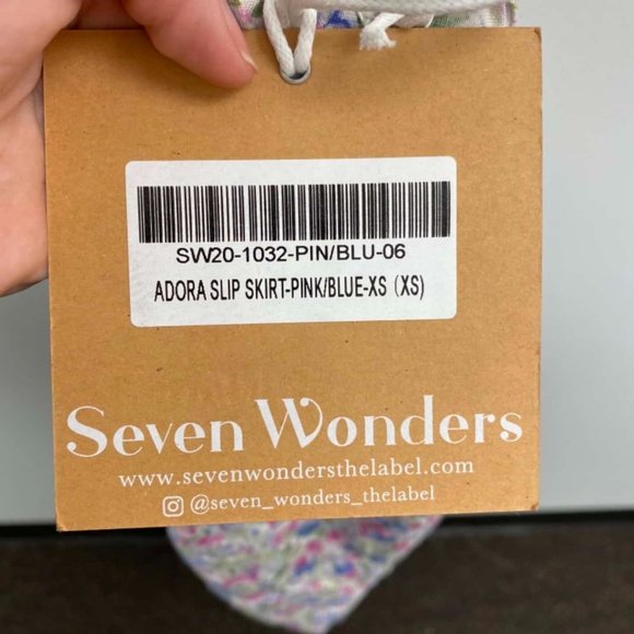 New Seven Wonders Adora Slip Skirt Floral |Size 6 - Picture 3 of 5